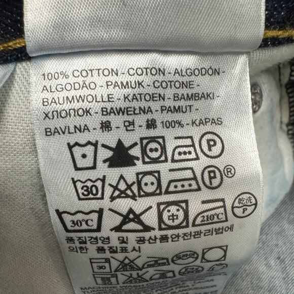 Levi's 569 Jeans Mens 38x34 (40x33 ACTUAL) Loose Straight Blue Denim Indigo Wash - Picture 6 of 10